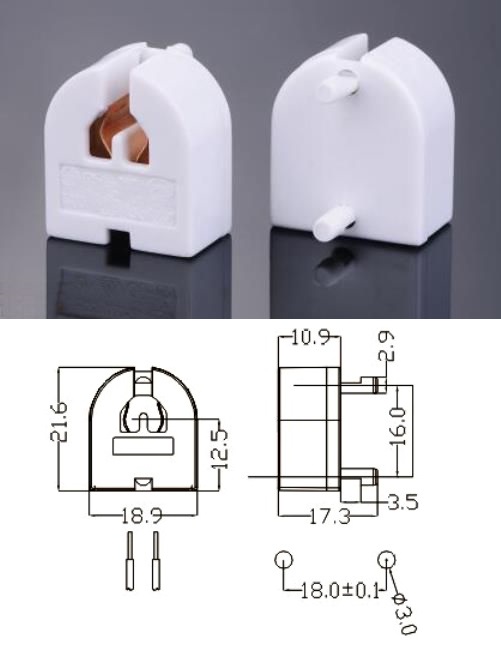 P.Lampara Base T5 tubos